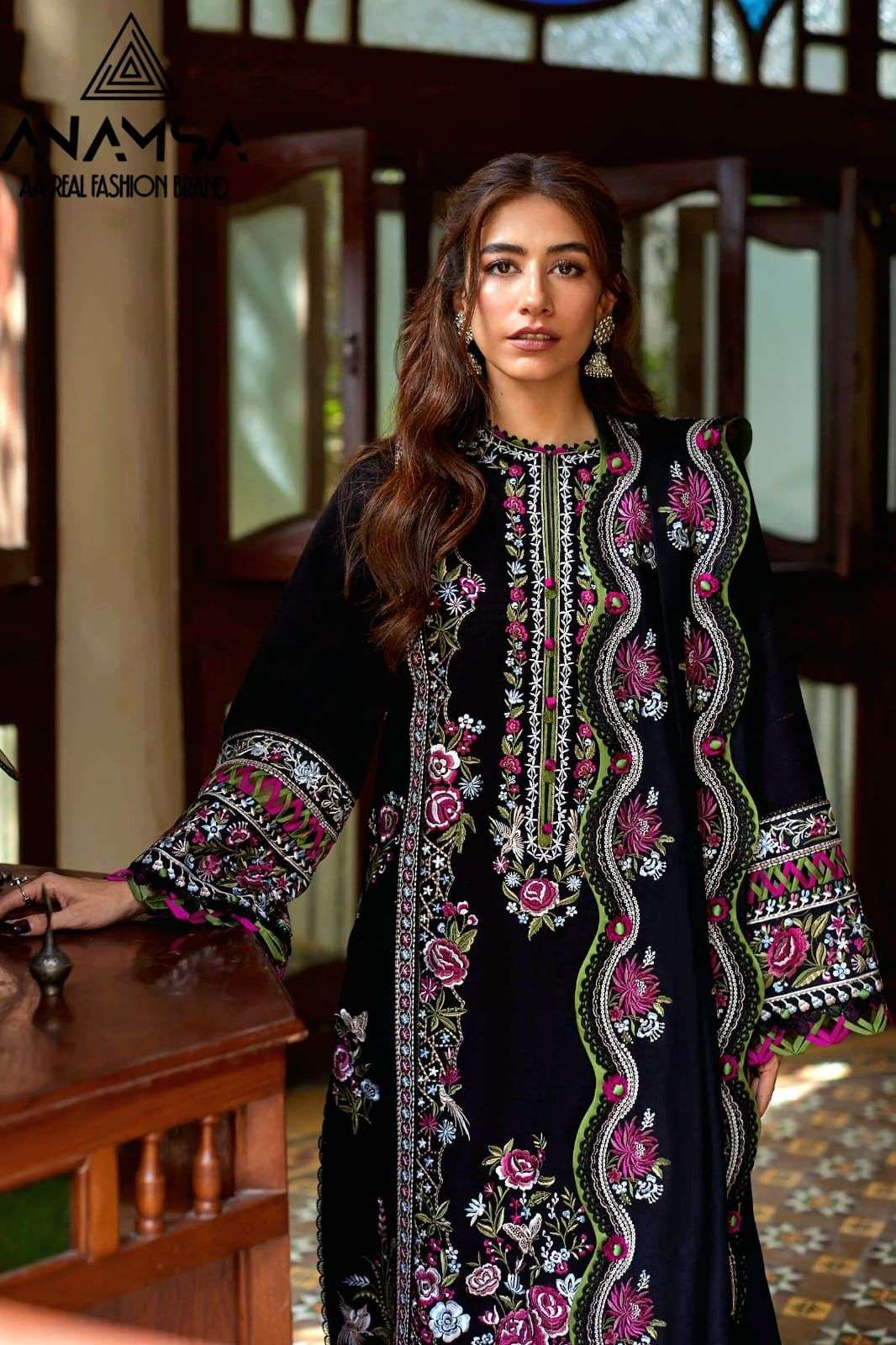 Anamsa 277 Georgette with Embroidery work Pakistani salwar k...