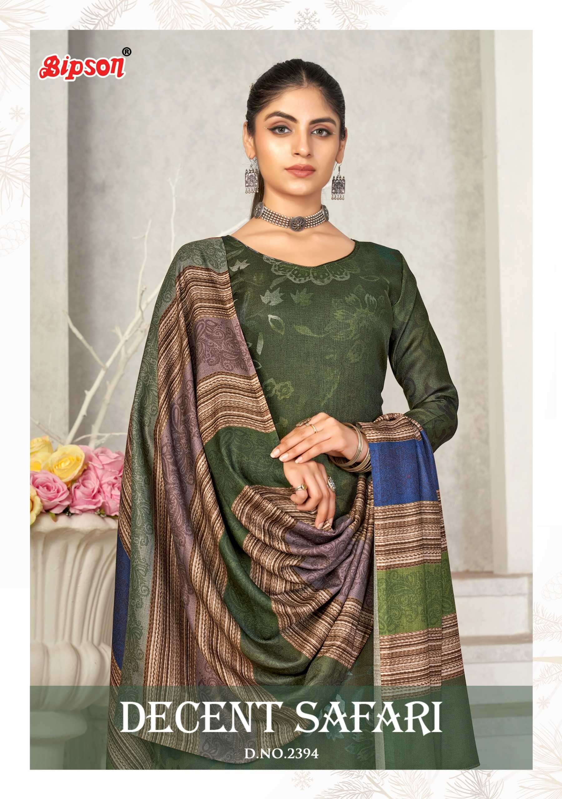 Bipson Fashion 2394 Pashmina SIlk with digital Printed Salwa...