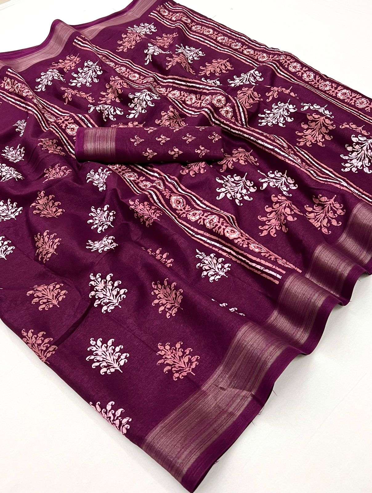 Dola Silk with Printed fancy saree collection at best rate