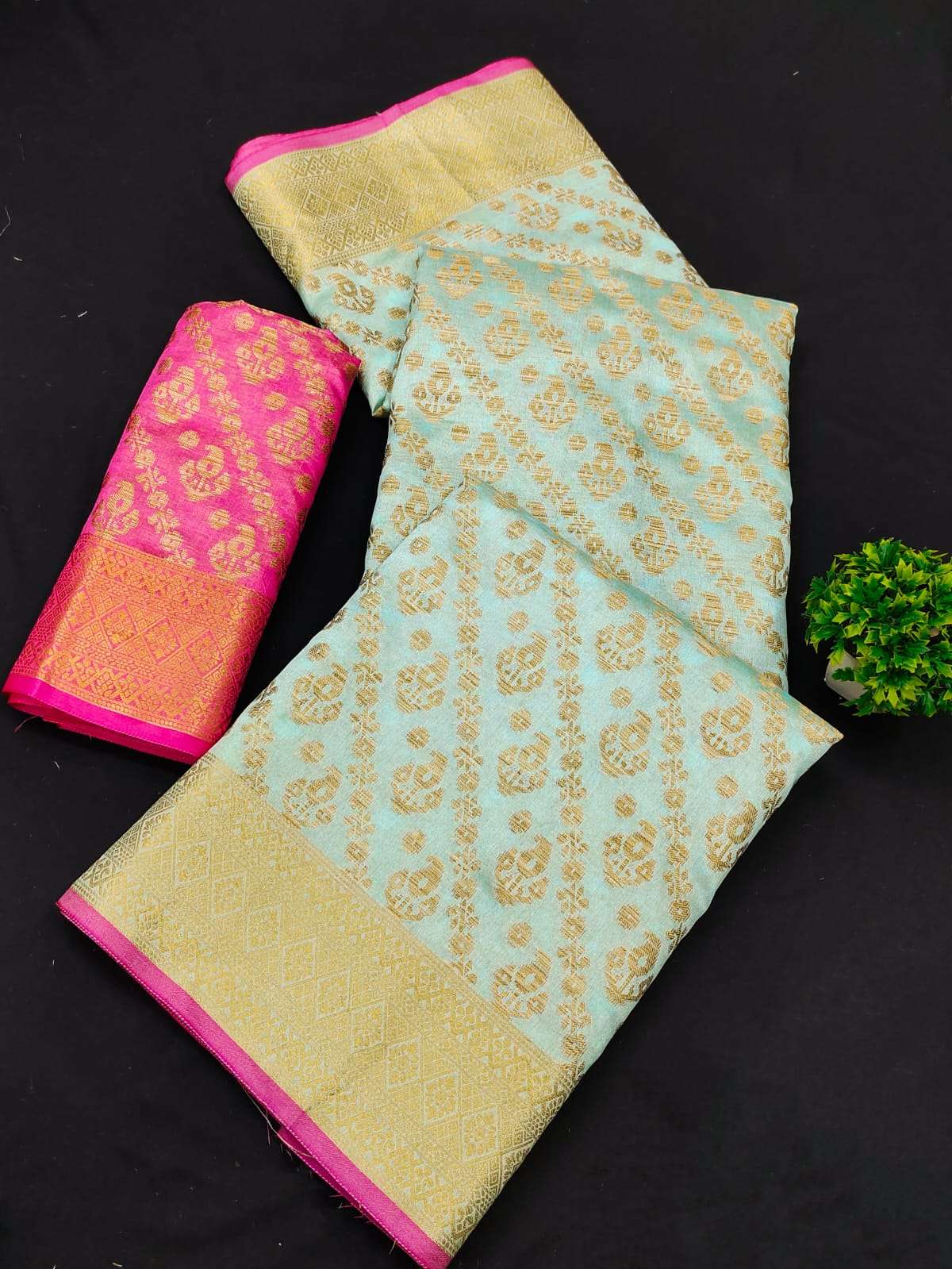 Function Special Cotton silk with Jacquard Weaving Saree col...