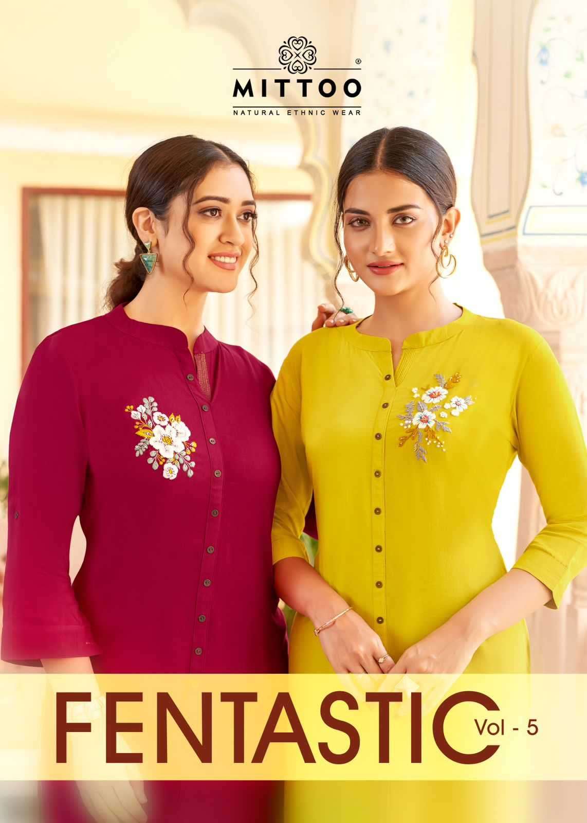 MITTOO FENTASTIC VOL 5 Fancy Straight Kurti collection at be...
