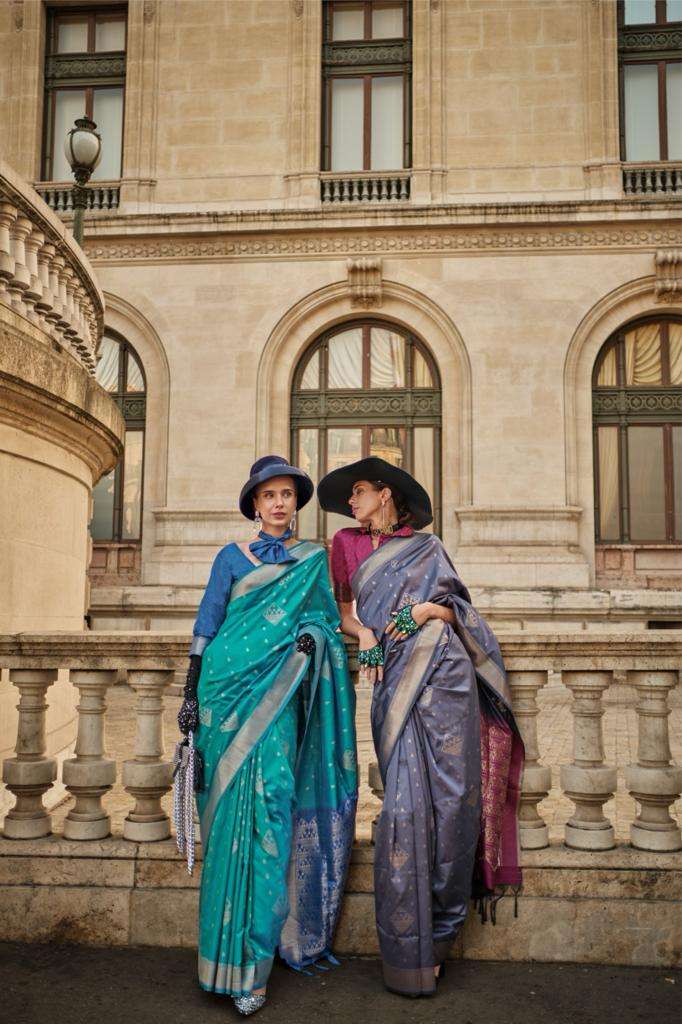 Rajtex Kraft Silk with Weaving Design Saree collection at be...