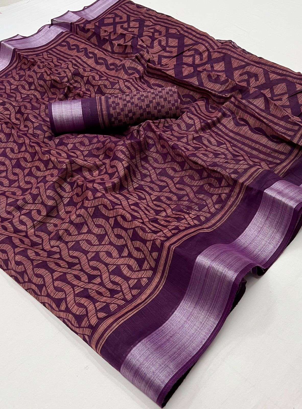 Ravya Soft Fabrics Brasso Design Regular wear saree collecti...