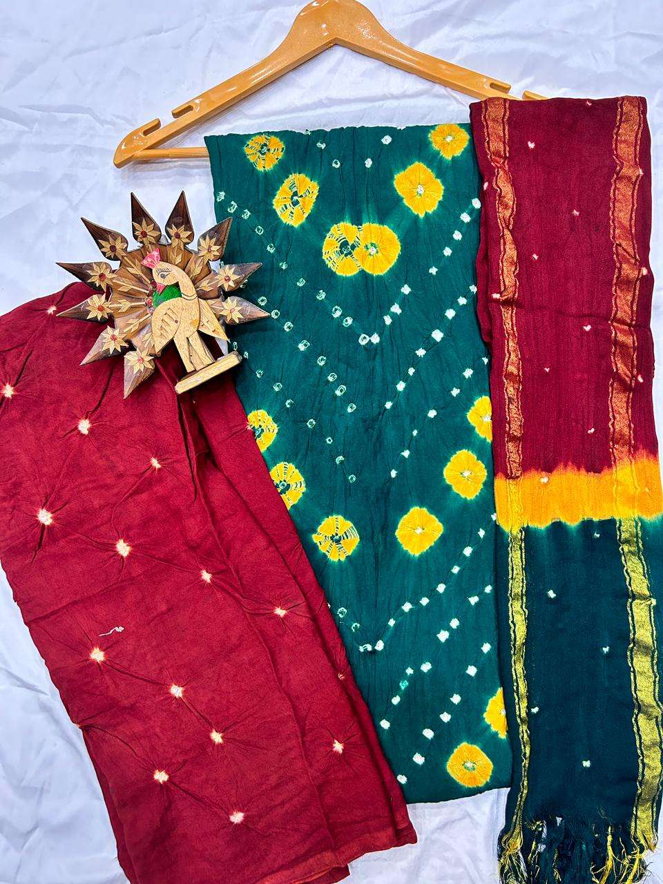 Regular wear Bandhani Printed Rayon Salwar kameez collection...