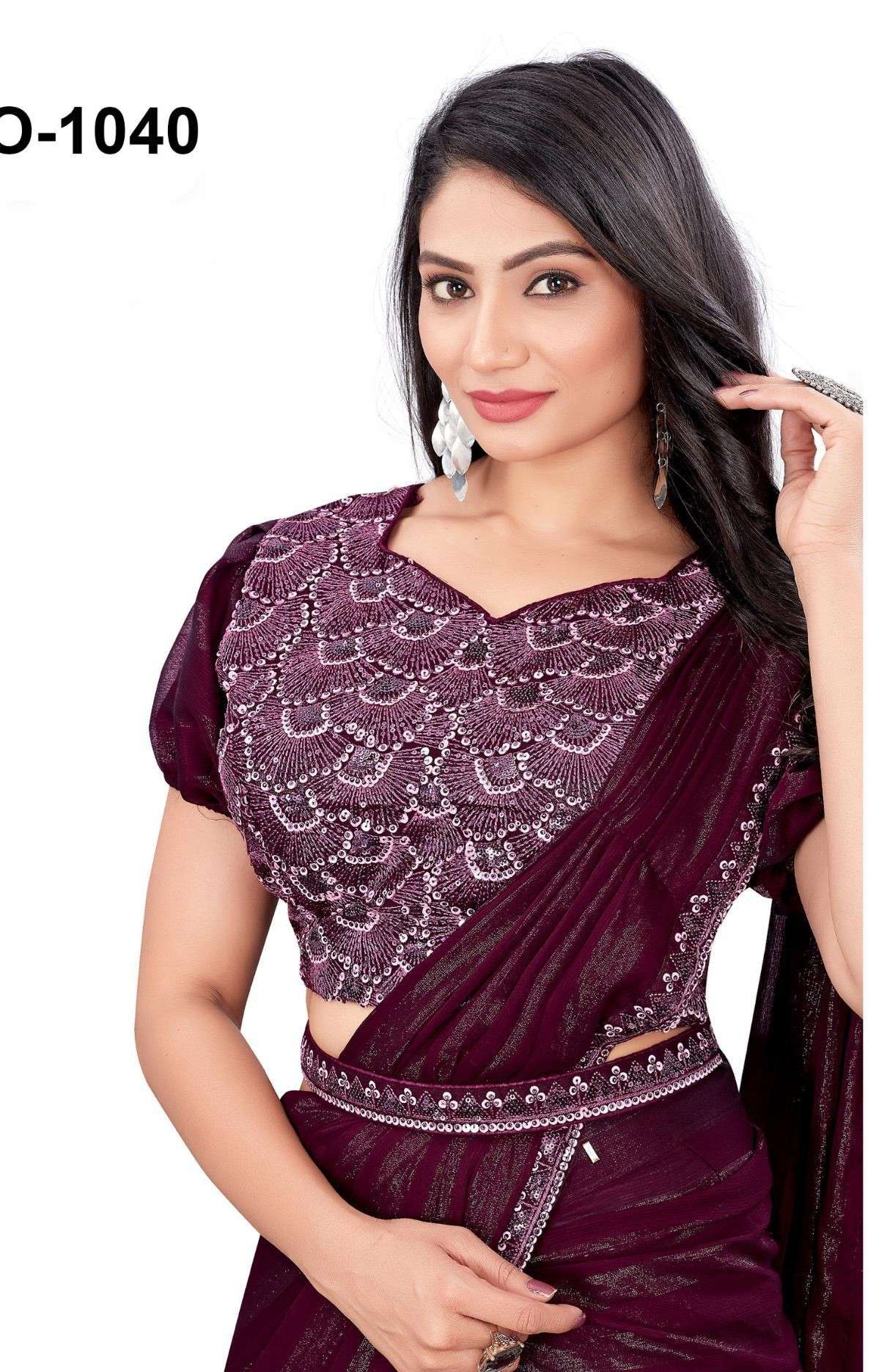 1 Minut wear fancy designer saree collection at best rate