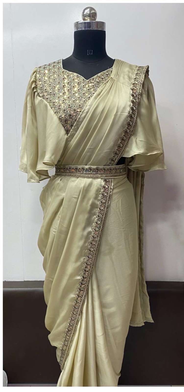 1 Minut wear Special fabrics ready To wear saree collection ...
