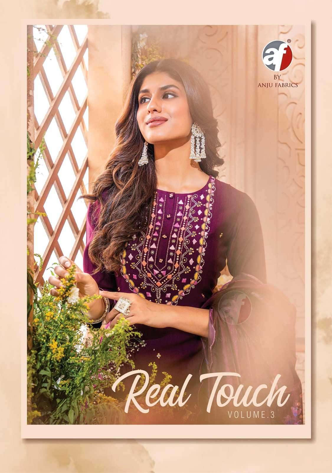 anju fab real touch vol 3 festival special Readymade suits c...