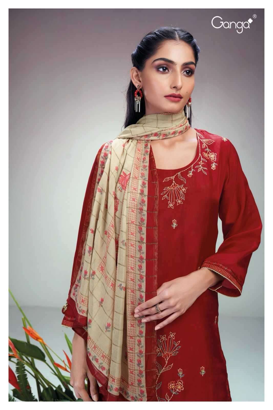 Ganga Fashion Genuli 2215 SIlk with Traditional look Printed...