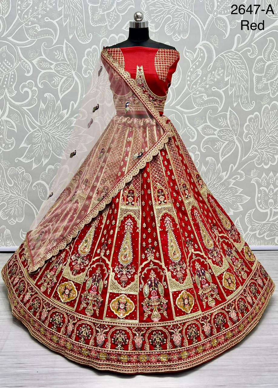 Hand work Bridal Special Silk with Khatli Ston work Designer...