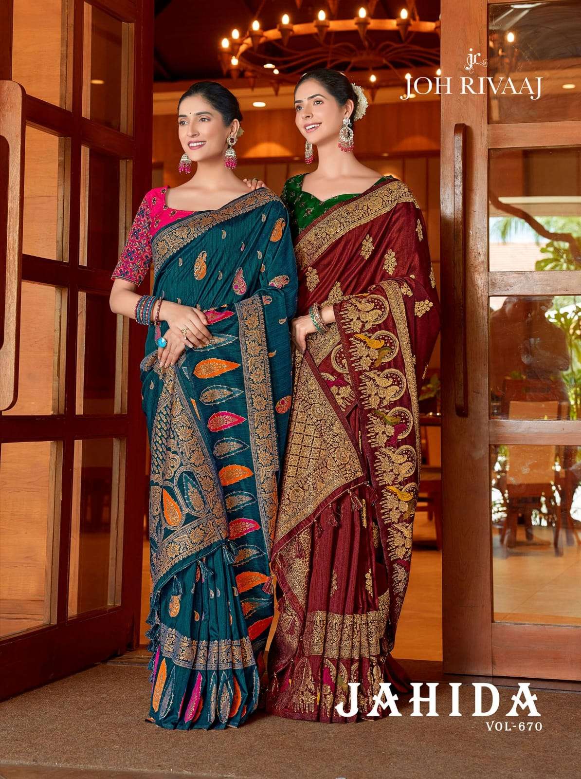 Joh Rivaaj JAHIDA Silk with Fancy Saree collection at best r...