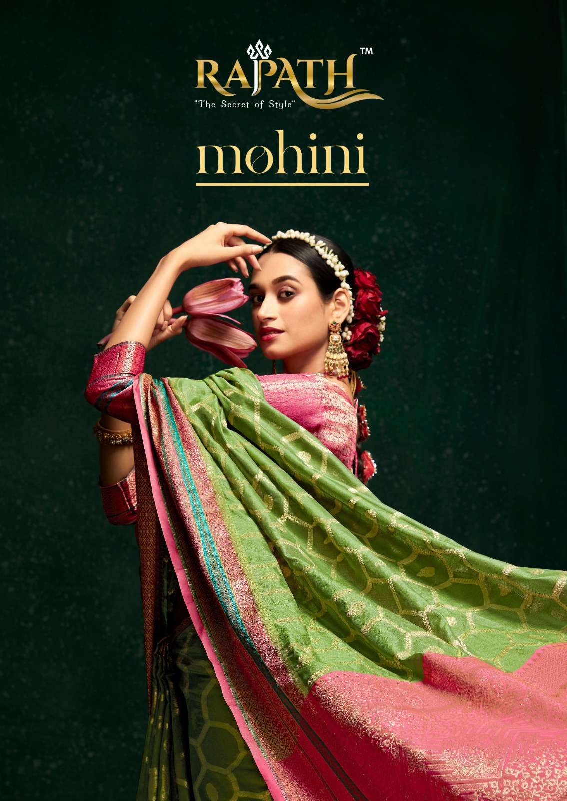 Rajpath Mohini Cotton Silk with Fancy Saree collection at be...