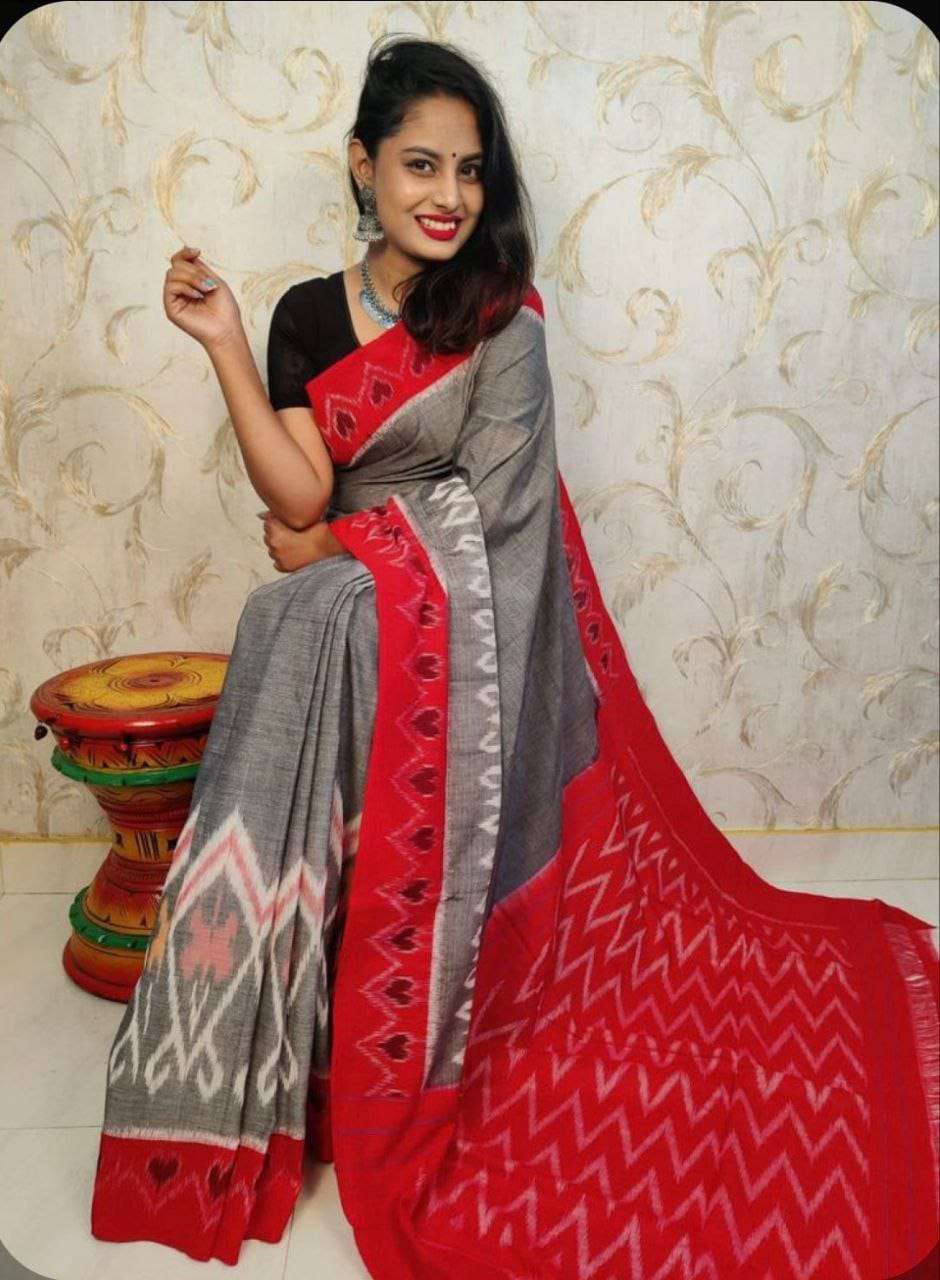 regular wear Linen with digital printed fancy saree collecti...