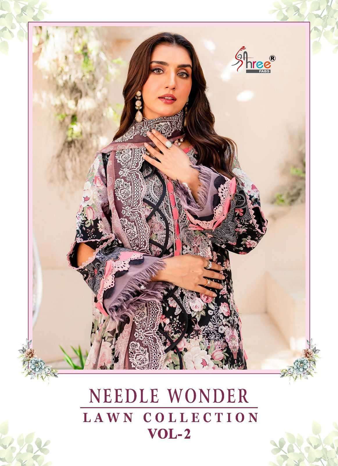 shree fab needle wonder vol 2 Cotton with Printed Pakistani ...