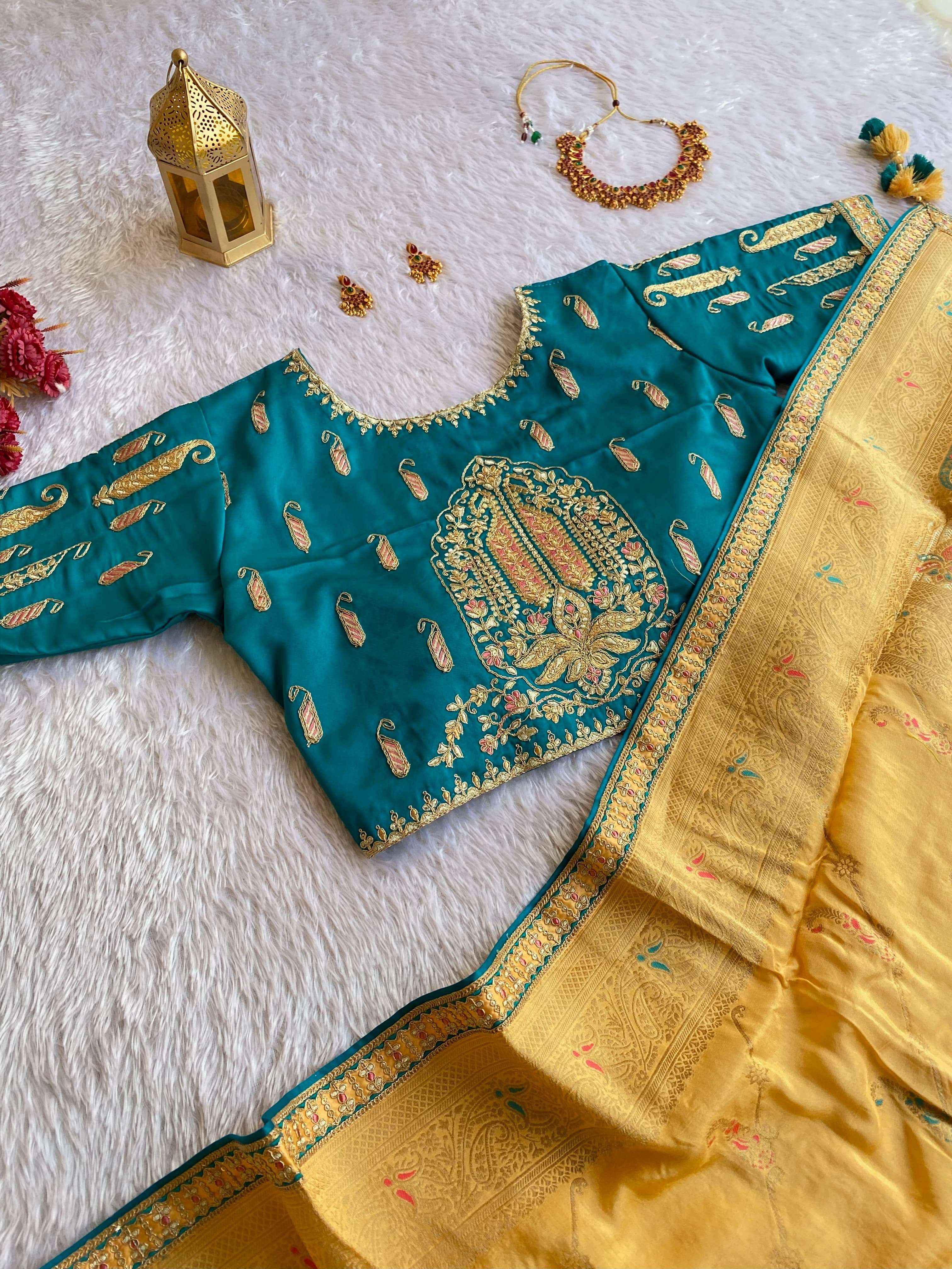 Wedding Special Dola SIlk with Weaving Design saree collecti...