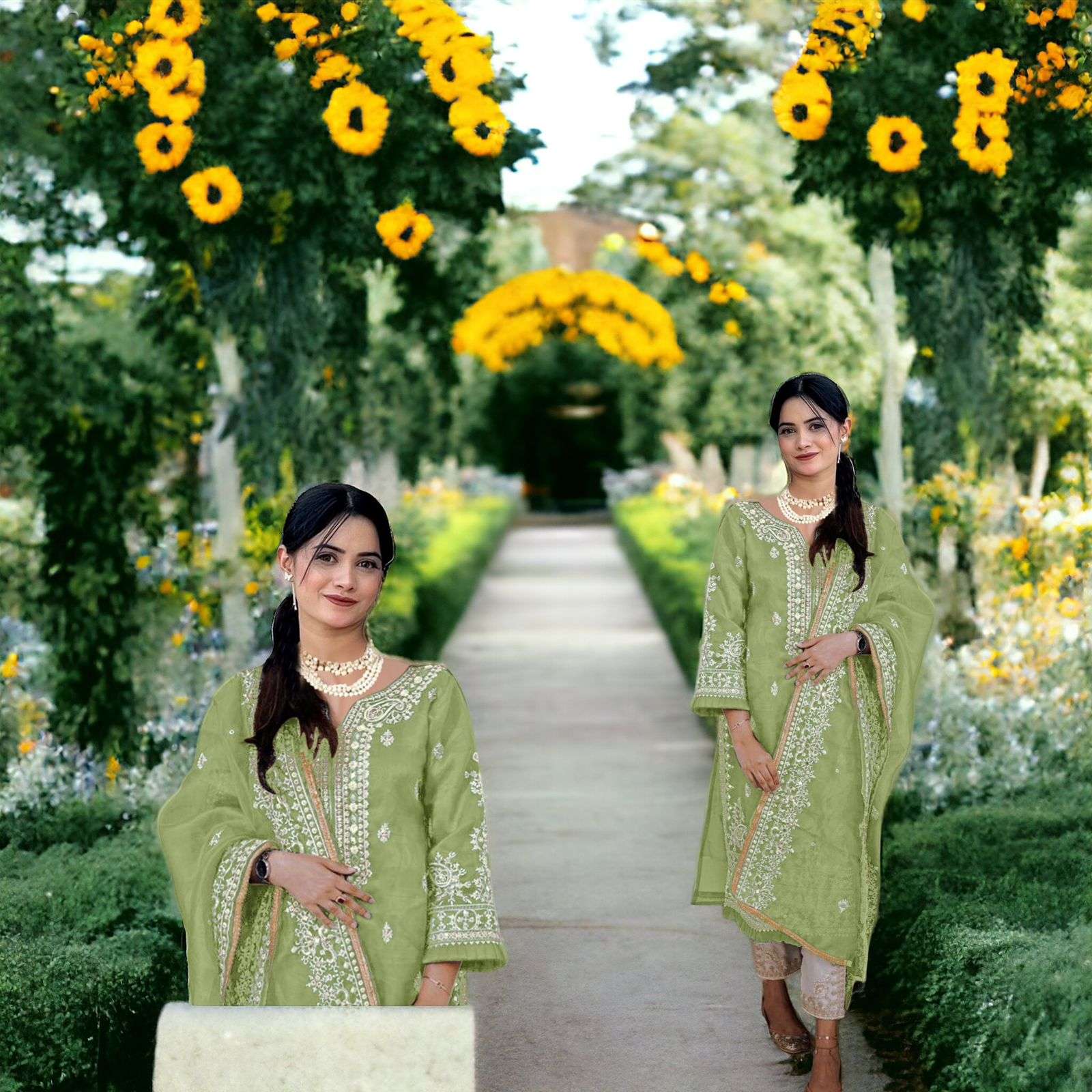 Ziaaz Designs 378 velvet with embroidery Work Pakistani salw...