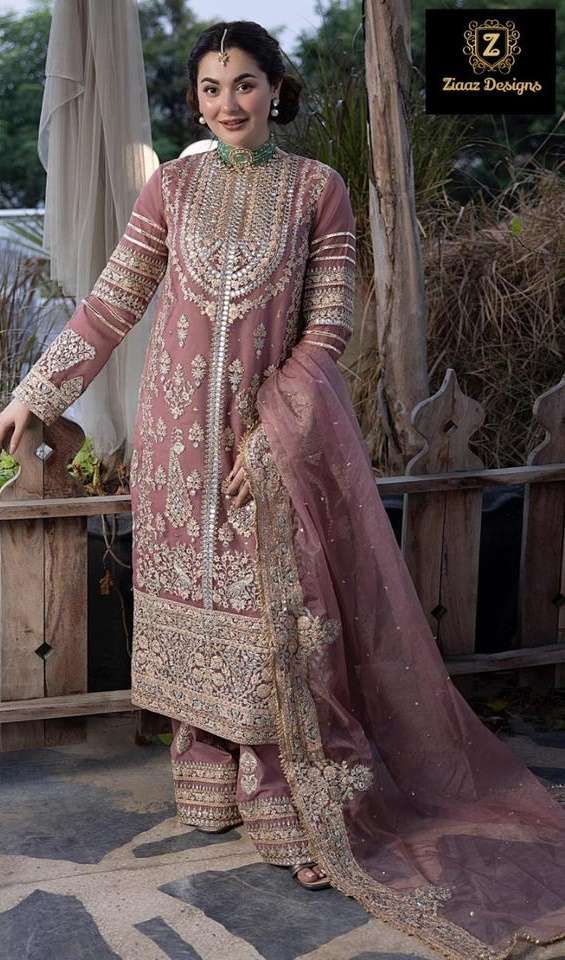 Ziaaz Designs 393 Georgette with Embroidery work Pakistani s...