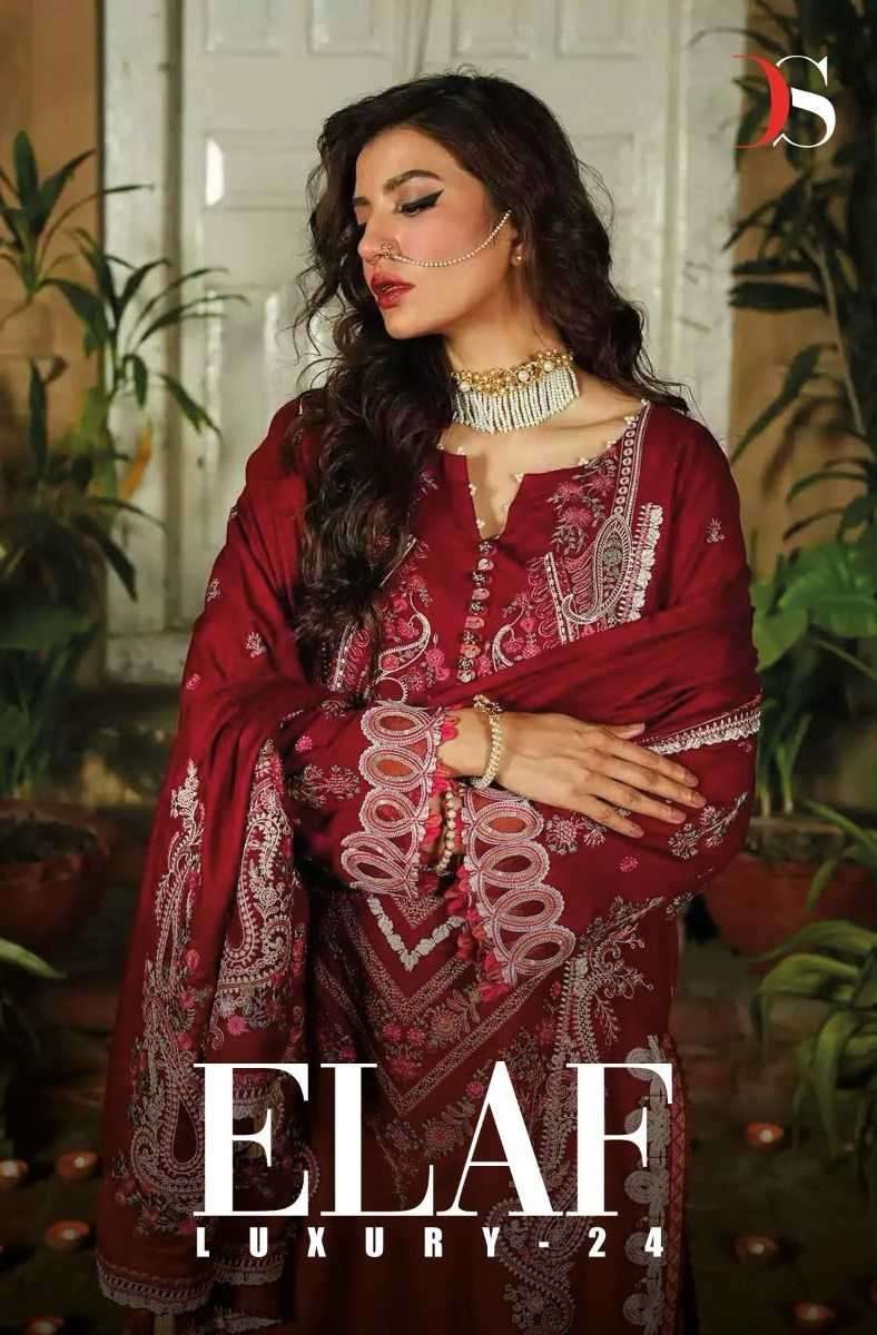 deepsy suits elaf vol 24 rayon Cotton with fancy pakistani s...