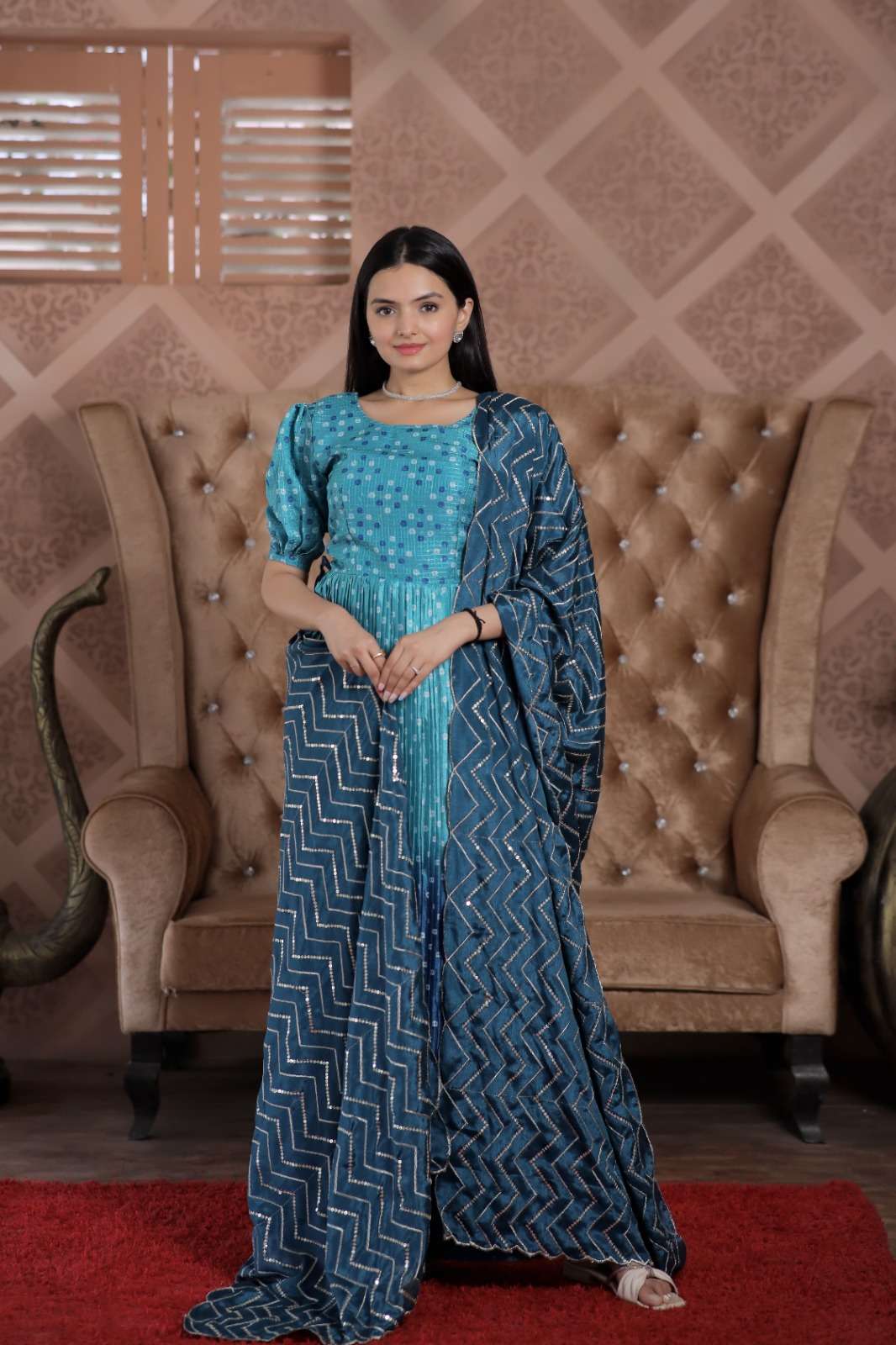 FUNCTION SPECIAL MUSLIN SILK WITH DIGITAL PRINTED READYMADE ...