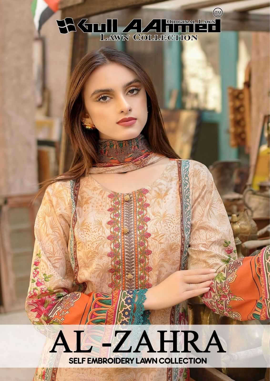 gul ahmed al zahra LAWN COTTON WITH PRINTED SUMMER SPECIAL P...