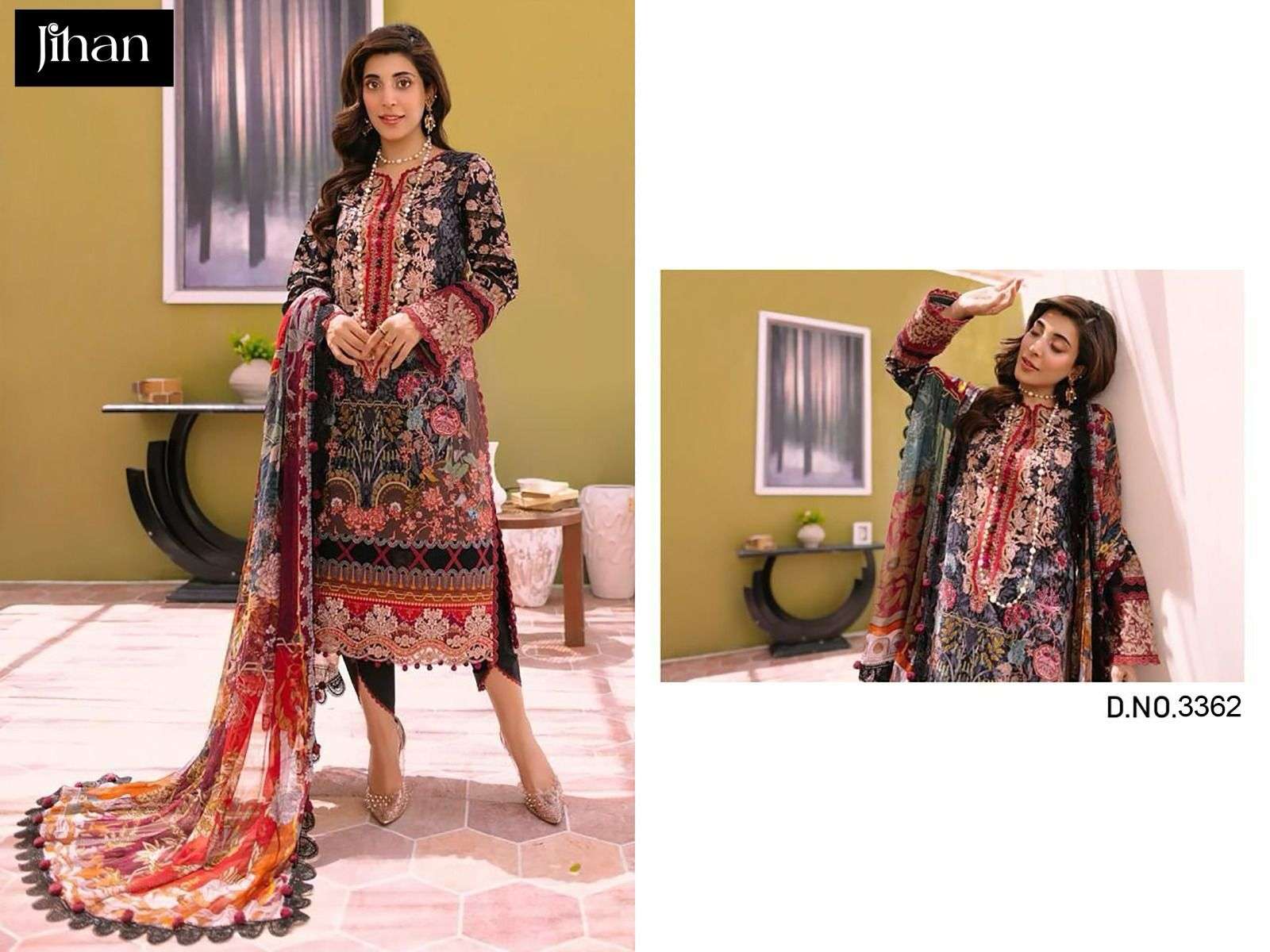 JIHAN FIRDOUS BLISS 3362 COTTON WITH PRINTED SUMMER SPECIAL ...