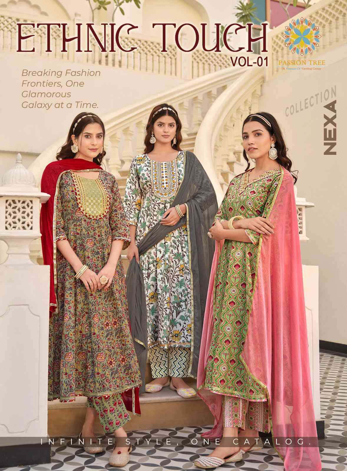 Passion Tree Ethnic Touch Vol 1 ANARKALI STYLE DESIGNER TOP ...