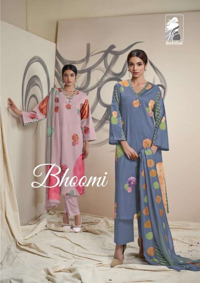 Sahiba Bhoomi LAWN COTTON WITH PRINTED DRESS MATERIAL COLLEC...