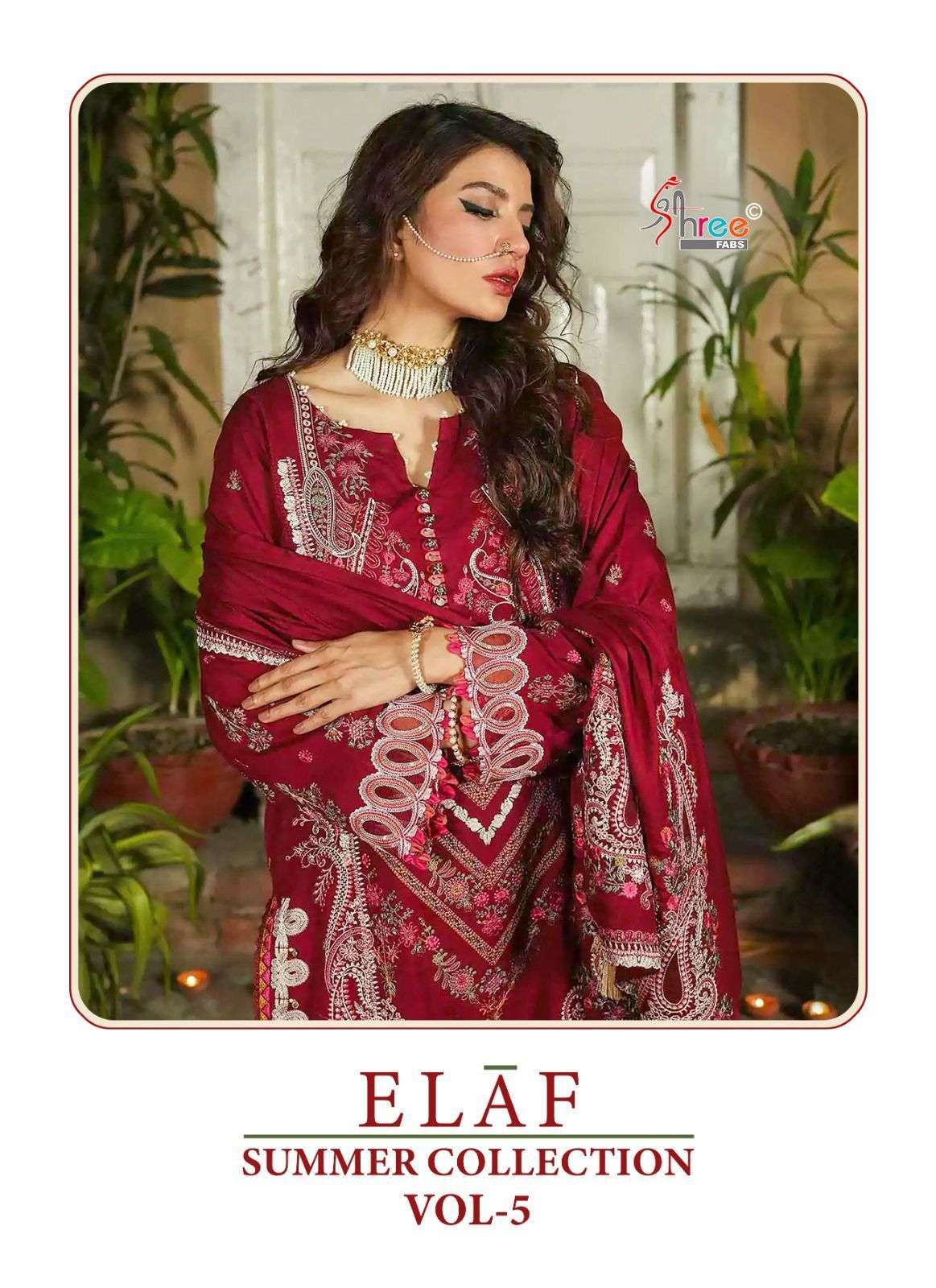 SHREE FABS ELAF SUMMER COLLECTION VOL 5 COTTON WITH EMBROIDE...