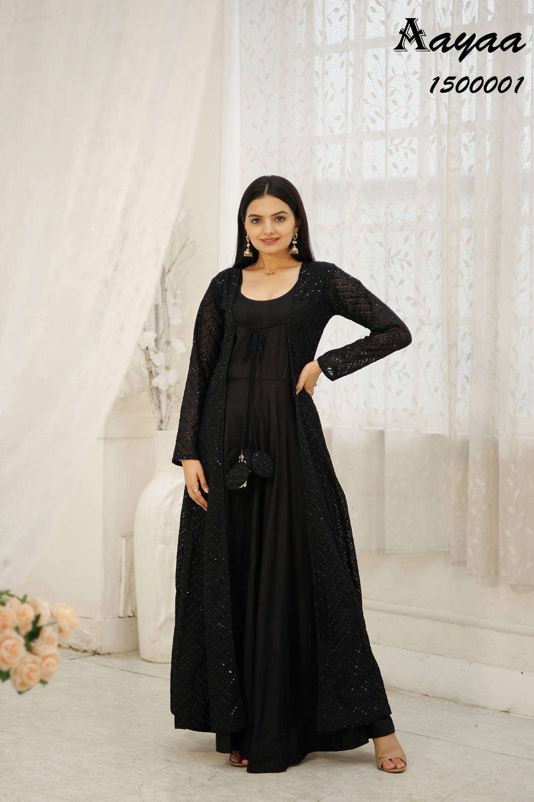 Stylishta Aayaa vol 15 Georgette with designer stich gown co...