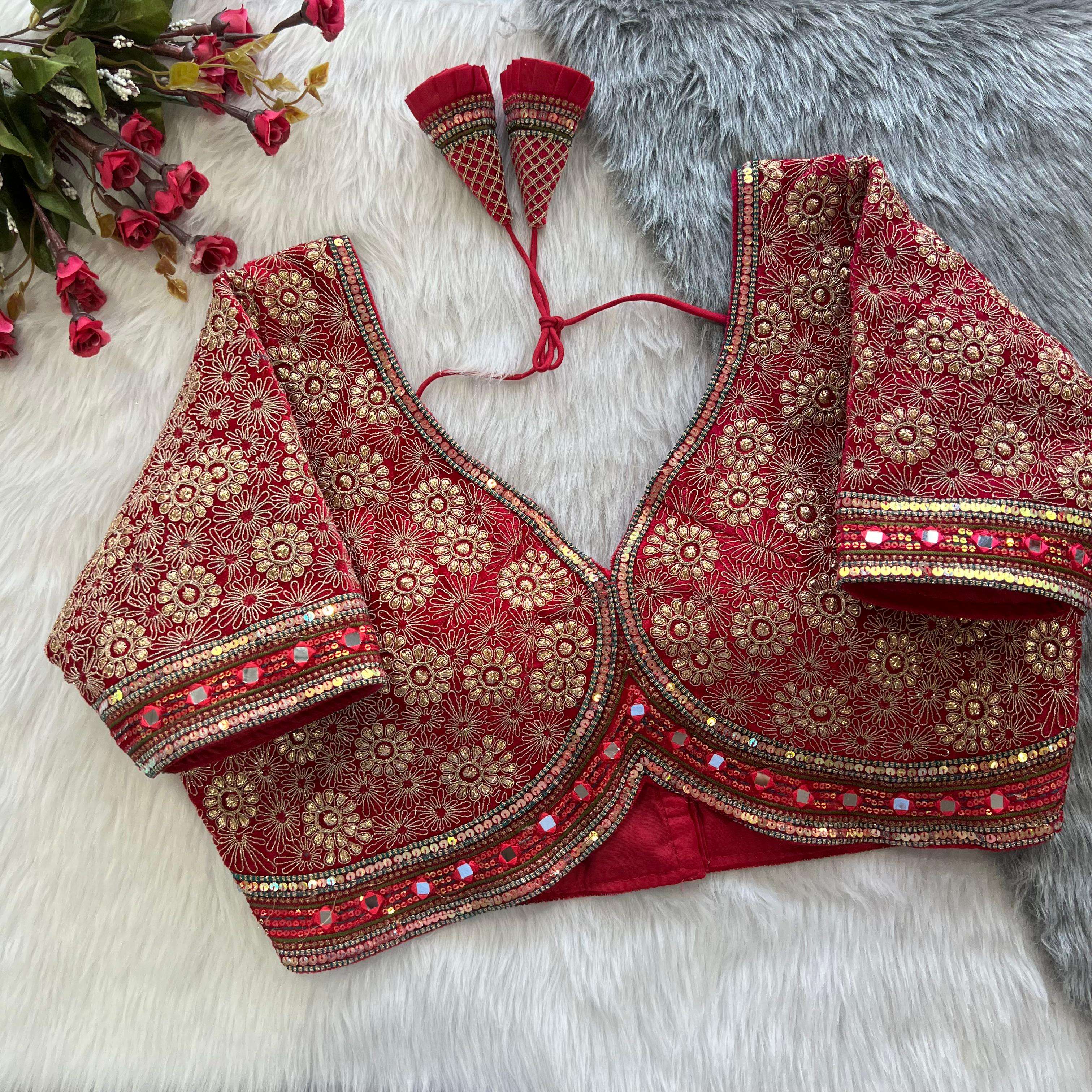 WEDDING SPECIAL SILK WITH HAND EMBROIDERY WORK DESIGNER FULL...