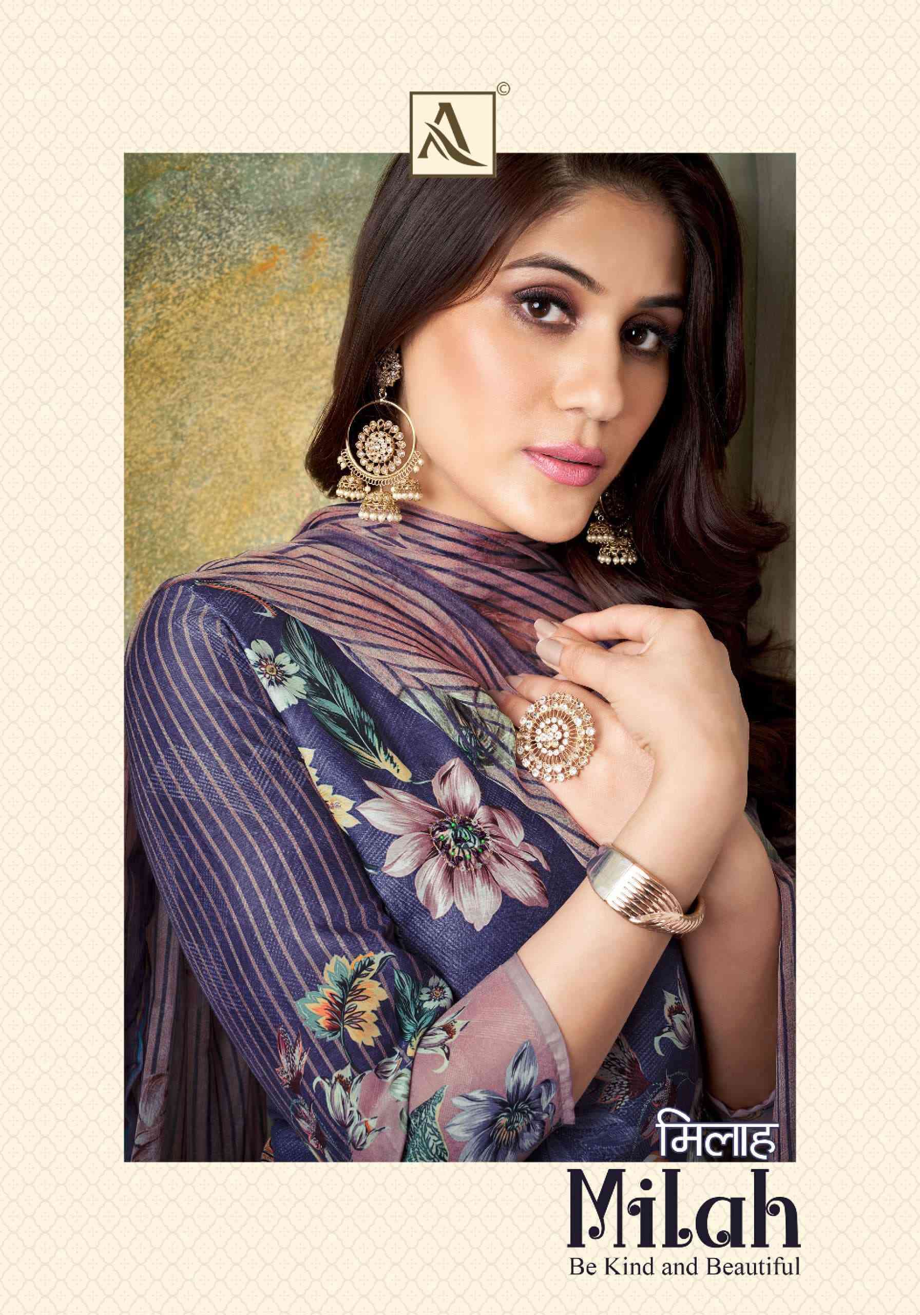 Alok Suit Milah MUSLIN SILK WITH PARTY WEAR SUMMER WEAR SARE...
