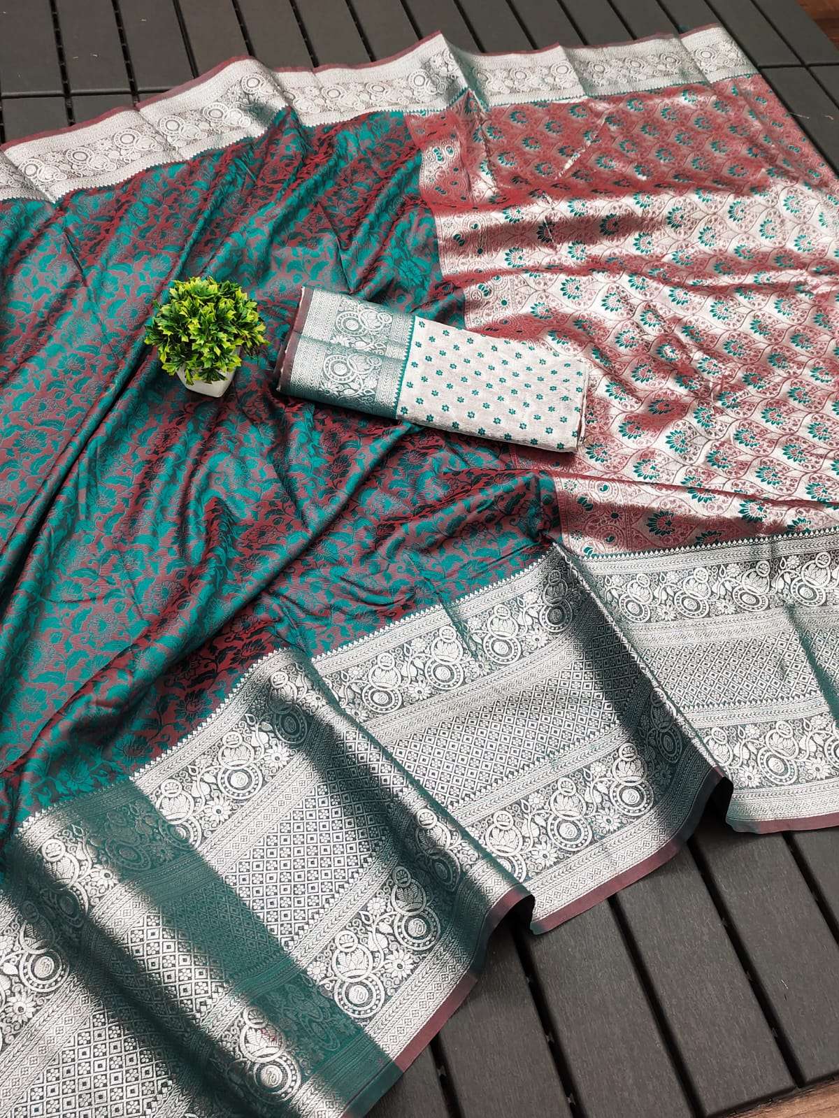 Ayesha vol 7 kanjivaram silk with weaving design party wear ...