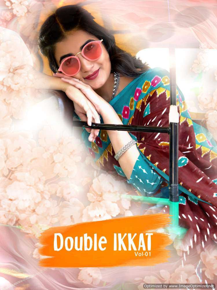 DOUBLE IKKAT VOL 1 JAIPURI COTTON WITH PRINTED SOFT SUMMER S...