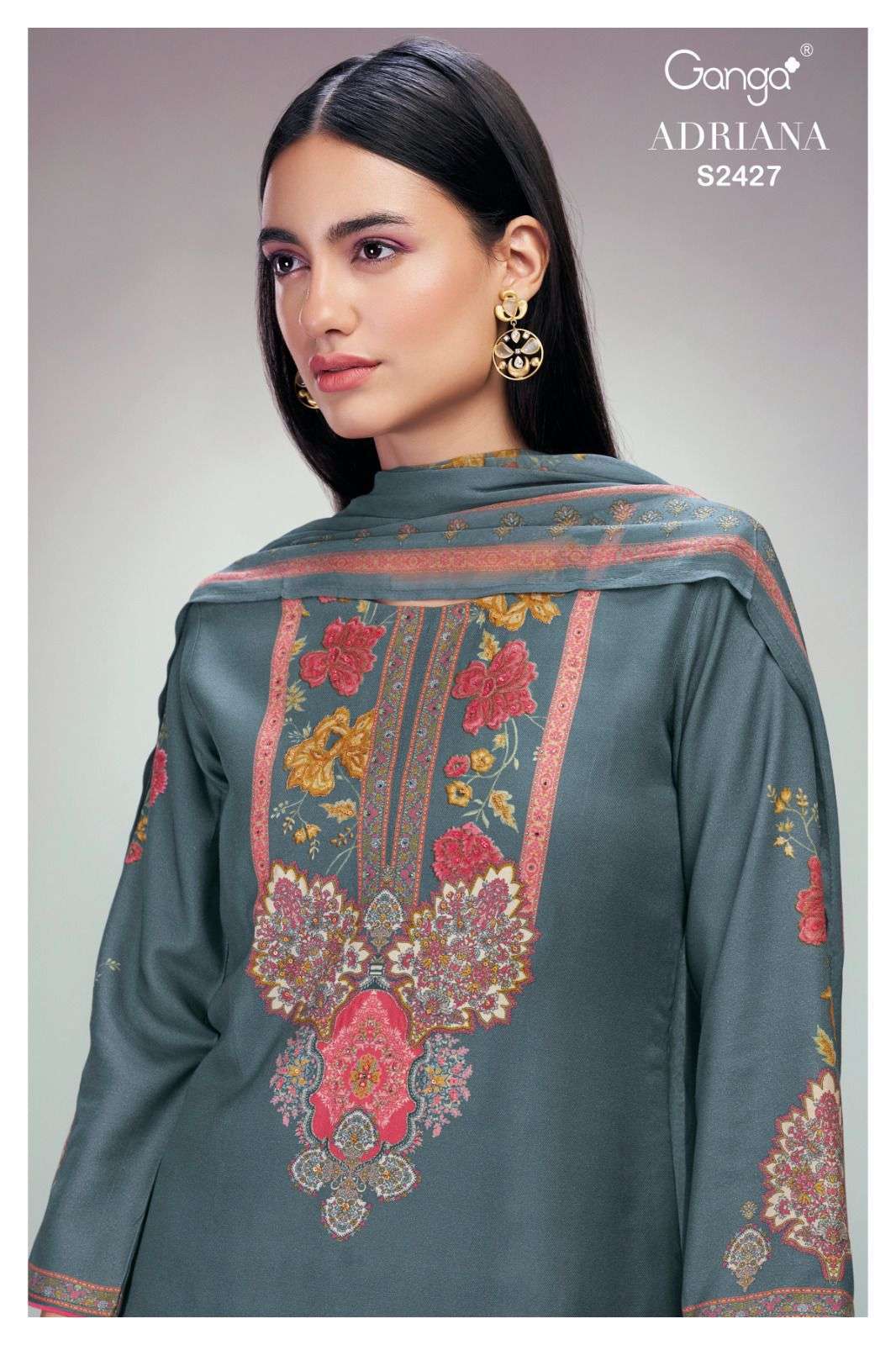 Ganga Adriana 2427 Cotton silk with party wear look new desi...