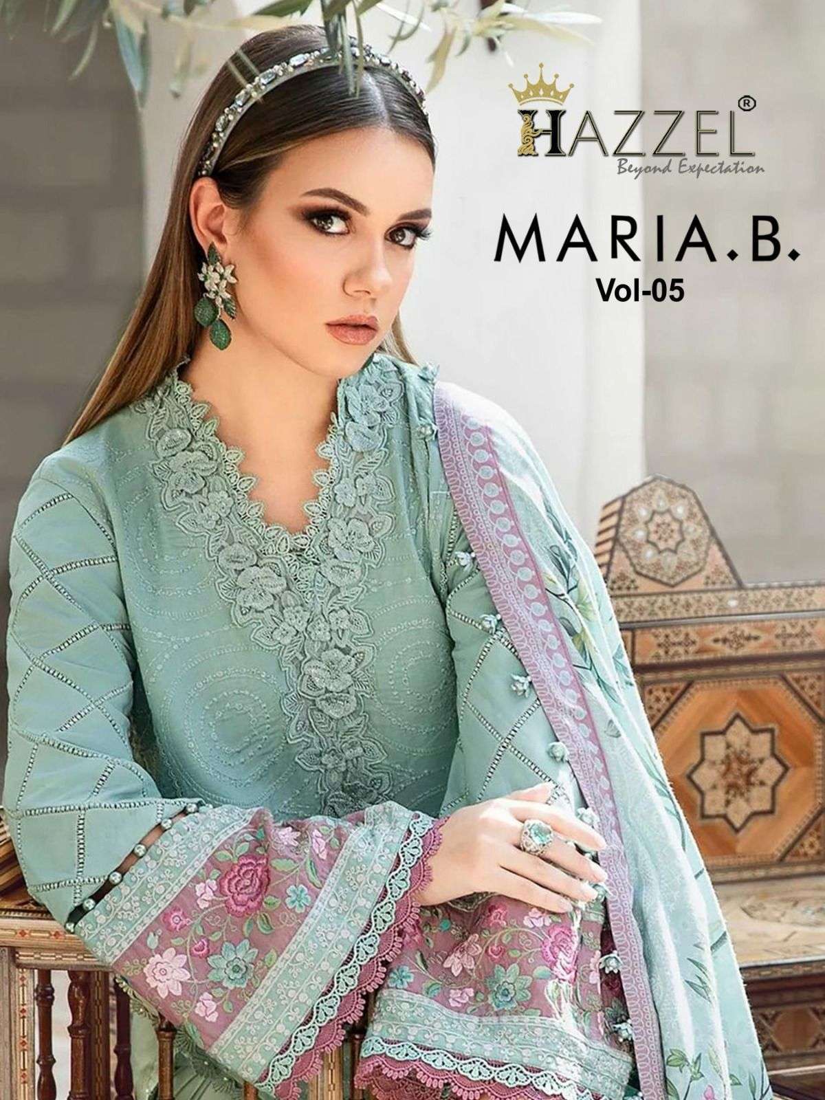 Hazzle Maria B Vol 5 rayon cotton with summer special pakist...
