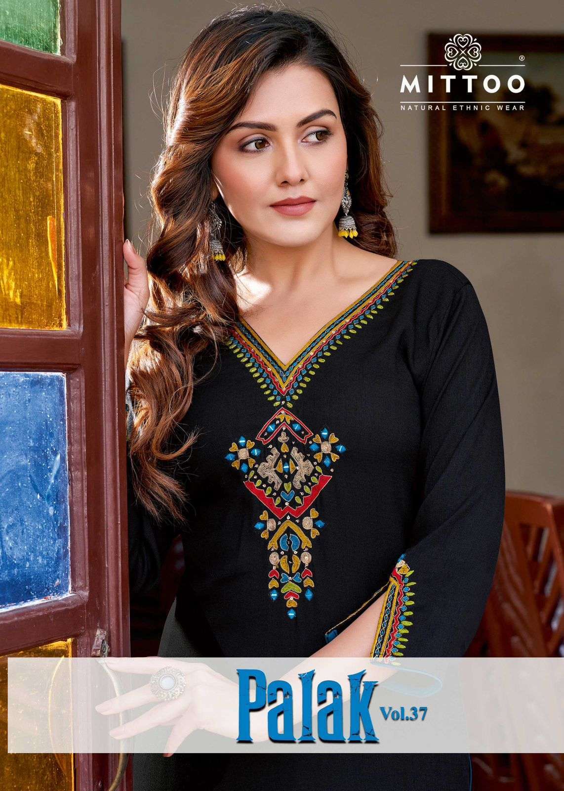 Mittoo Palak Vol 37 rayon with straight fancy look Kurti col...
