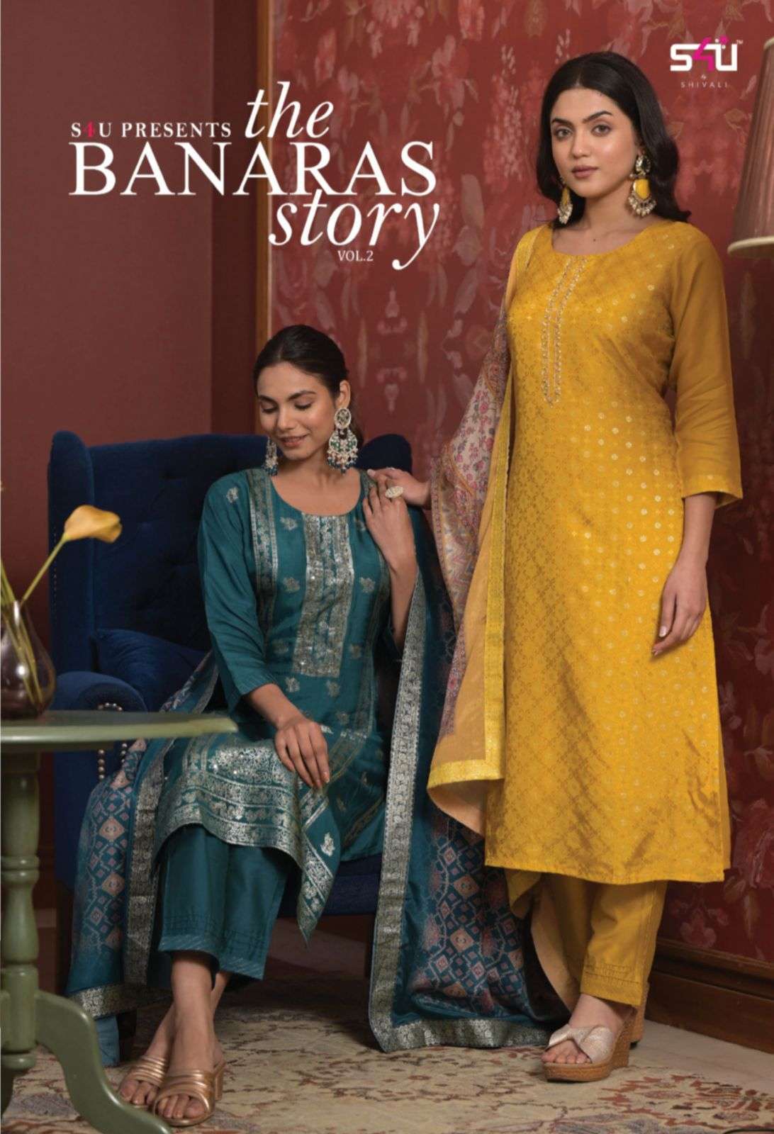 S4U The Banaras Story Vol 2 dola jacquard with designer read...