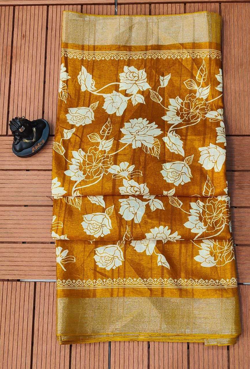 SOFT HANDLOOM PRINTED WITH FANCY SAREE COLLECITON AT BEST RA...