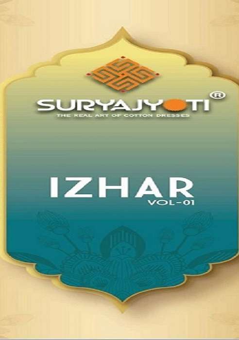 Suryajyoti Izhar Vol 1 PRINTED PATIYAL COTTON DRESS MATERIAL...