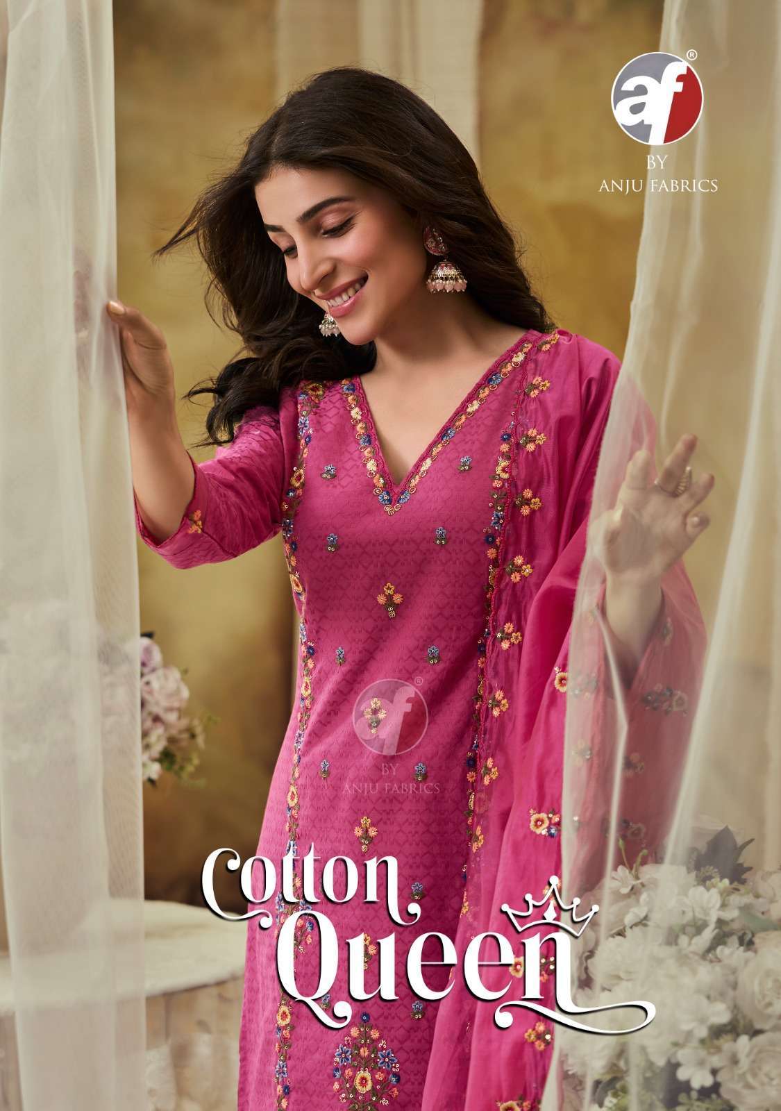 anju fabrics cotton queen summer special mal cotton with hea...