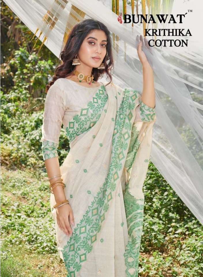 BUNAWAT KRITHIKA COTTON WITH PRINTED FANCY SUMMER SPECIAL WH...