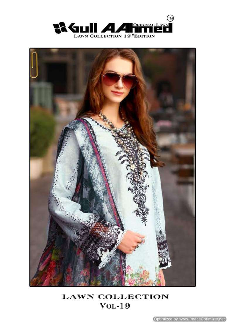 GULL A AHMED LAWN COLLECTION VOL 19 LAWN  COTTON SUMMER SPEC...