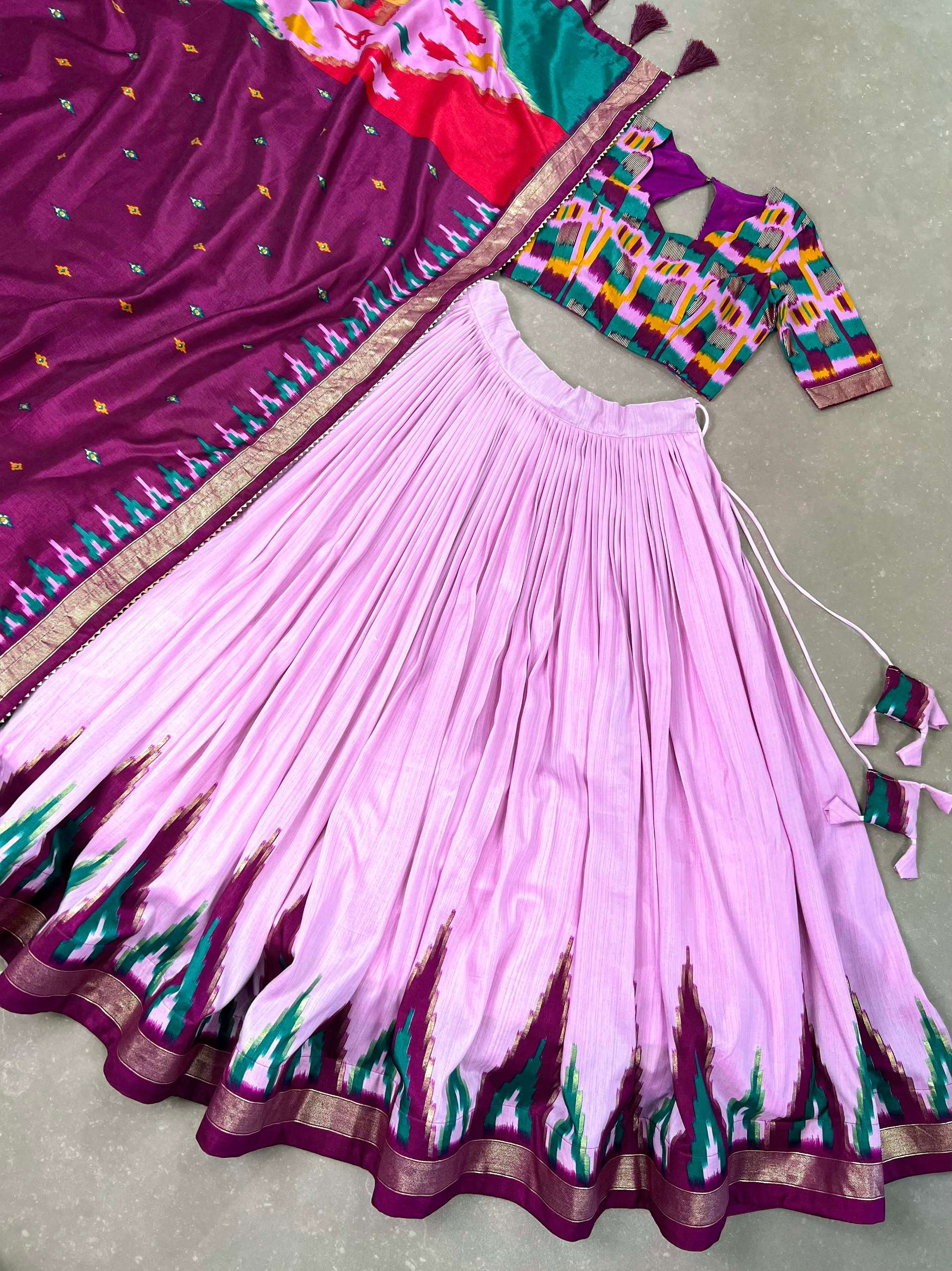 lightweight yet luxurious Tussar silk fabric ensures comfort...