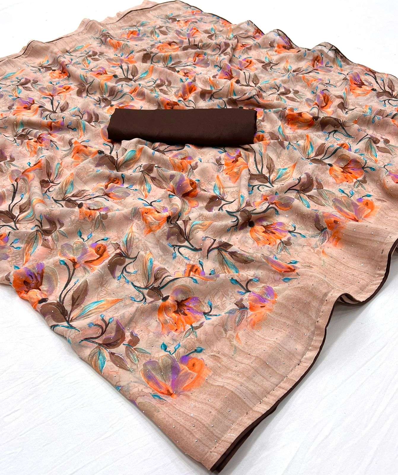 lt fabrics kashvi creation monaa georgette with flower print...