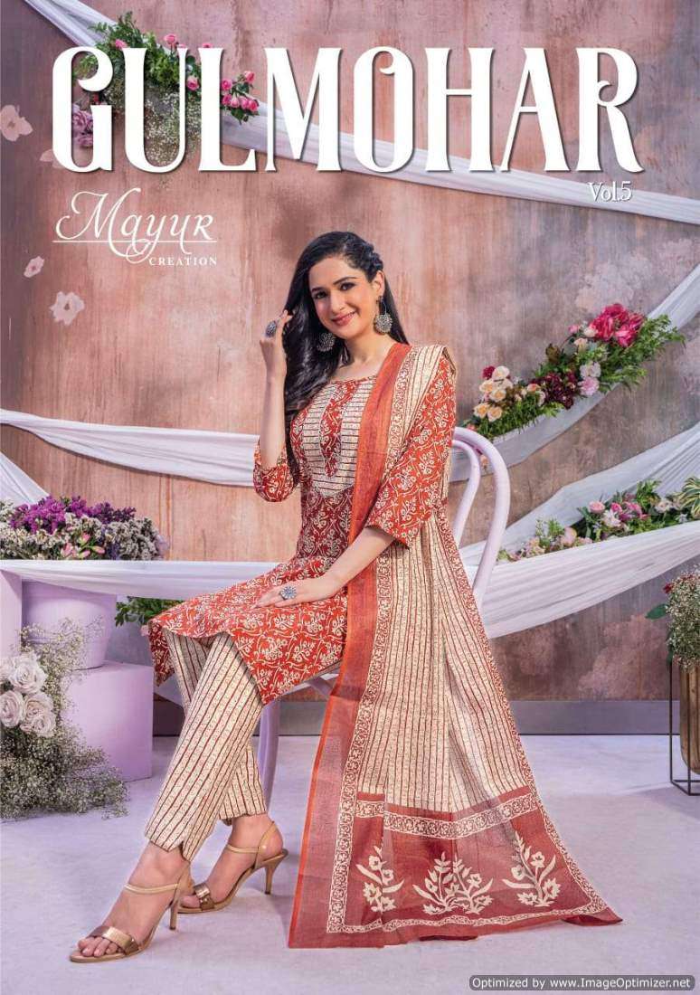 MAYUR GULMOHAR VOL 5 COTTON WITH PRINTED SUMMER SPECIAL DRES...