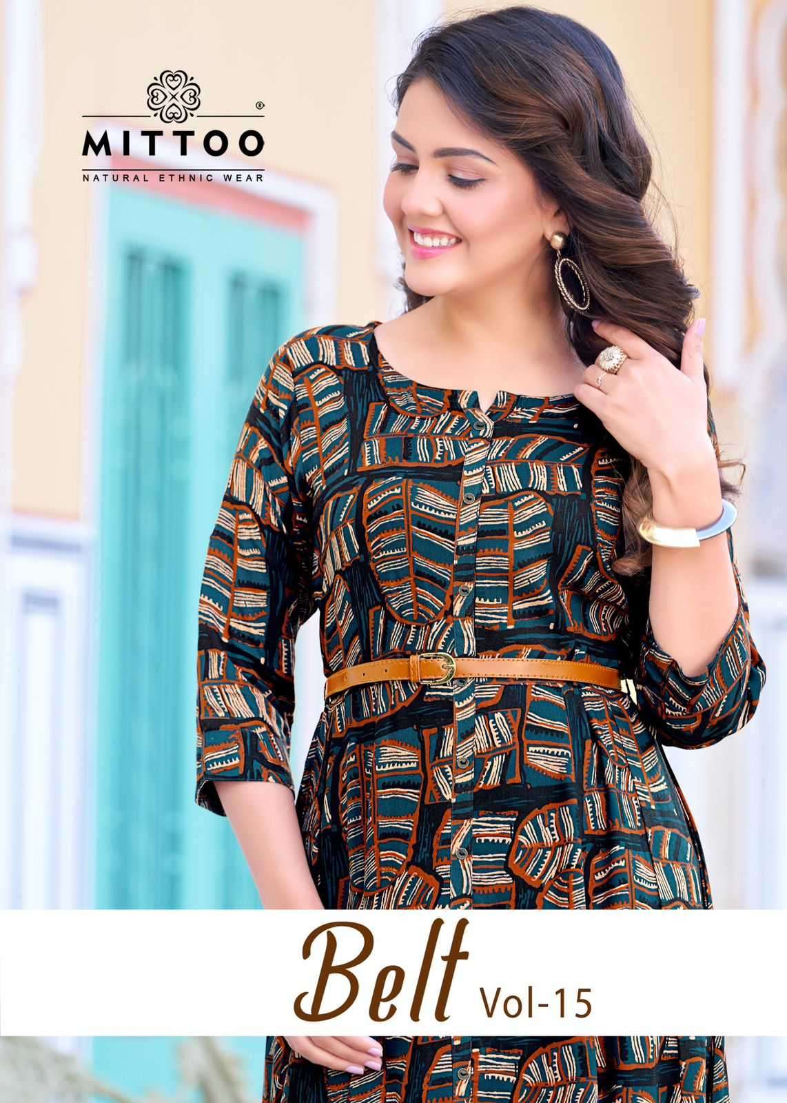 mittoo belt vol 15 RAYON WITH PRINTED SUMMER WEAR LONG READY...
