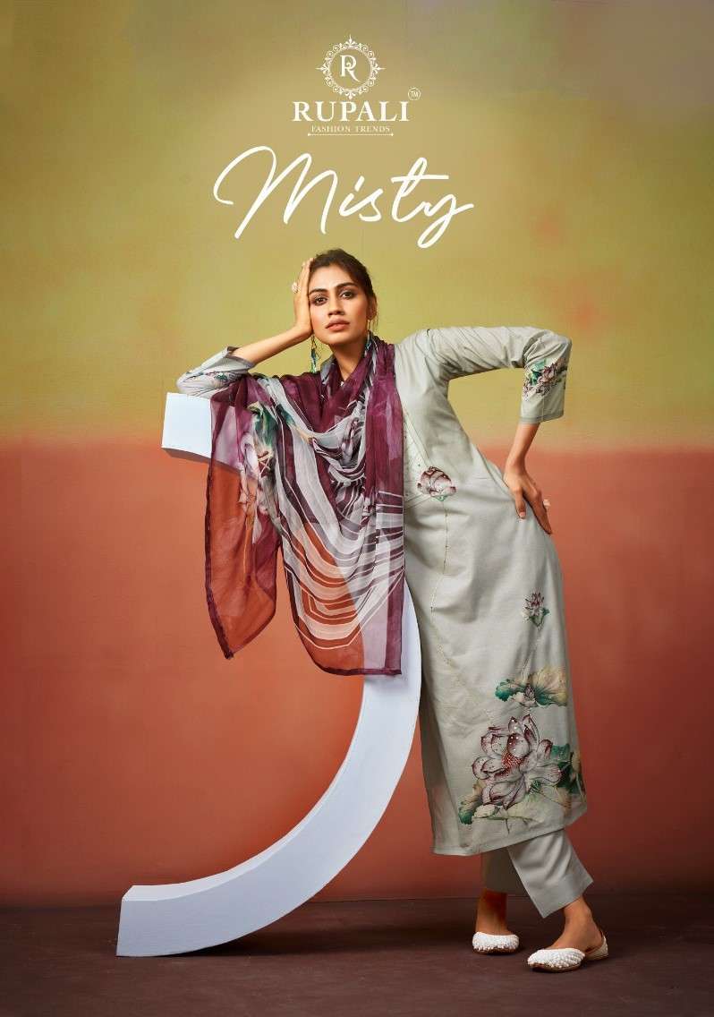 RUPALI FASHION MISTY COTTON WITH PRINTED DRESS MATERIAL COLL...