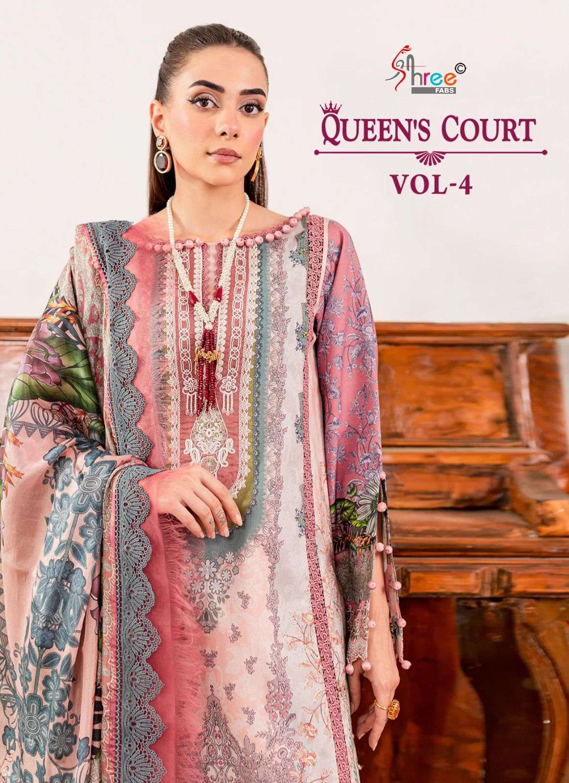 SHREE FABS QUEEN COURT VOL 4 SUMMER SPECIAL COTTON WITH PRIN...