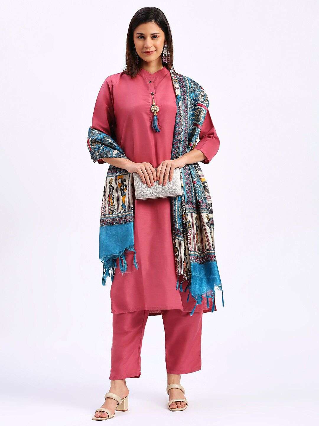 SOLID PINK COLOUR COTTON WITH SUMMER SPECIAL READYMADE SUITS...