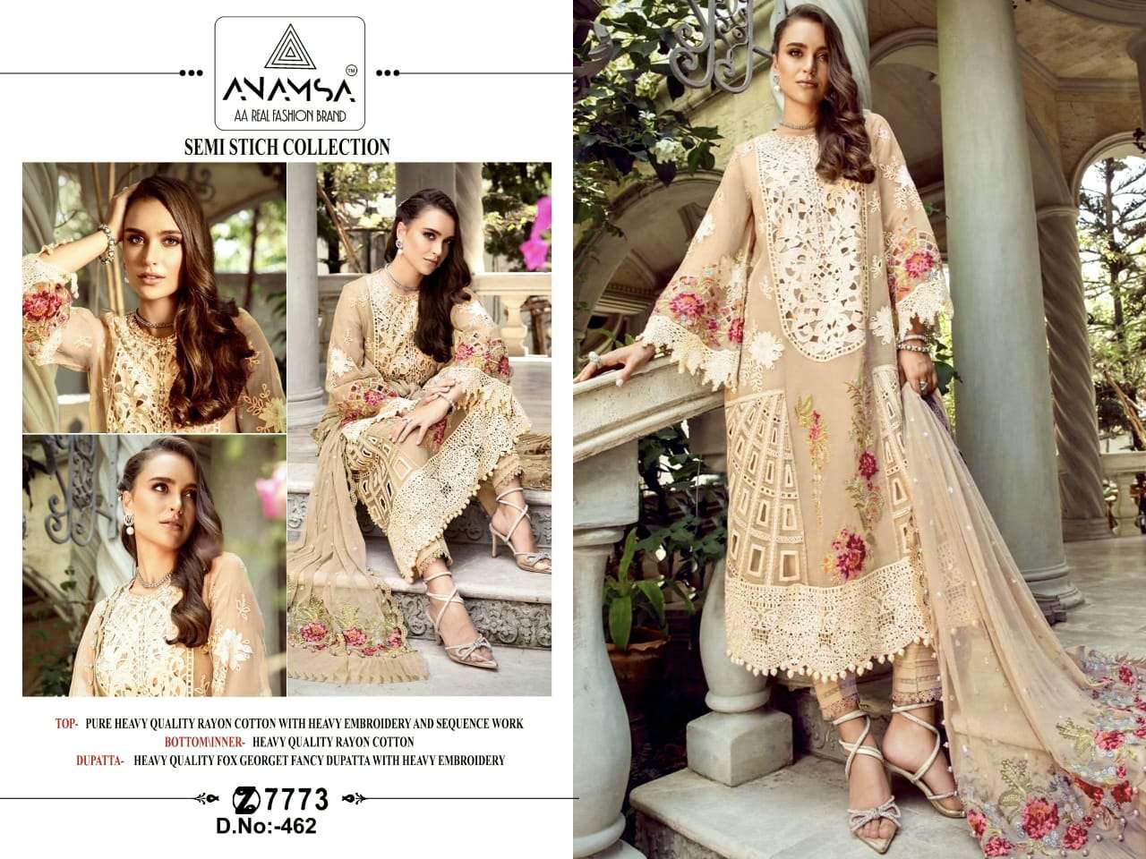 ANAMSA 462 RAYON COTTON PRINTED PAKISTANI SUITS SUPPLIER IN ...