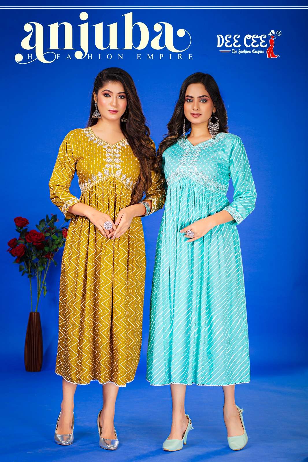 DEECEE ANJUBA GEORGETTE WITH LONG KURTI COLLECTION AT BEST W...